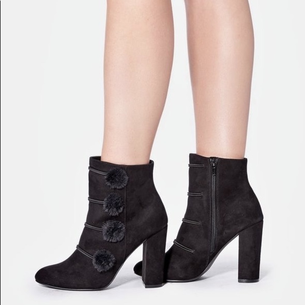 JustFab Isabella Booties in Black